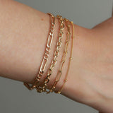 1948-Paperclip Chain Bracelet I Medium-Bracelets-14k Gold-fill-Blue Ruby Jewellery-Vancouver Canada