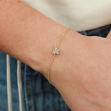 Quiet Icon-Pavé CZ Butterfly Bracelet-Bracelets-14k Gold Vermeil, Cubic Zirconia-Blue Ruby Jewellery-Vancouver Canada