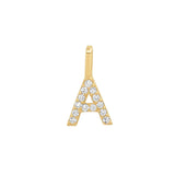 Tai Fine-Pavé Diamond Monogram Pendant-Necklaces-14k Yellow Gold, Diamond-A-Blue Ruby Jewellery-Vancouver Canada