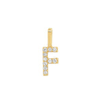 Tai Fine-Pavé Diamond Monogram Pendant-Necklaces-14k Yellow Gold, Diamond-F-Blue Ruby Jewellery-Vancouver Canada