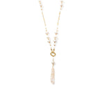 Chan Luu-Pearl Penina Pendant Necklace-Necklaces-18k Gold Vermeil-Blue Ruby Jewellery-Vancouver Canada