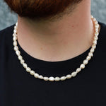 Finley & Wilder-Pearl Strand Necklace-Necklaces-Sterling Silver, Freshwater Pearl-Blue Ruby Jewellery-Vancouver Canada