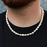 Finley & Wilder-Pearl Strand Necklace-Necklaces-Sterling Silver, Freshwater Pearl-Blue Ruby Jewellery-Vancouver Canada