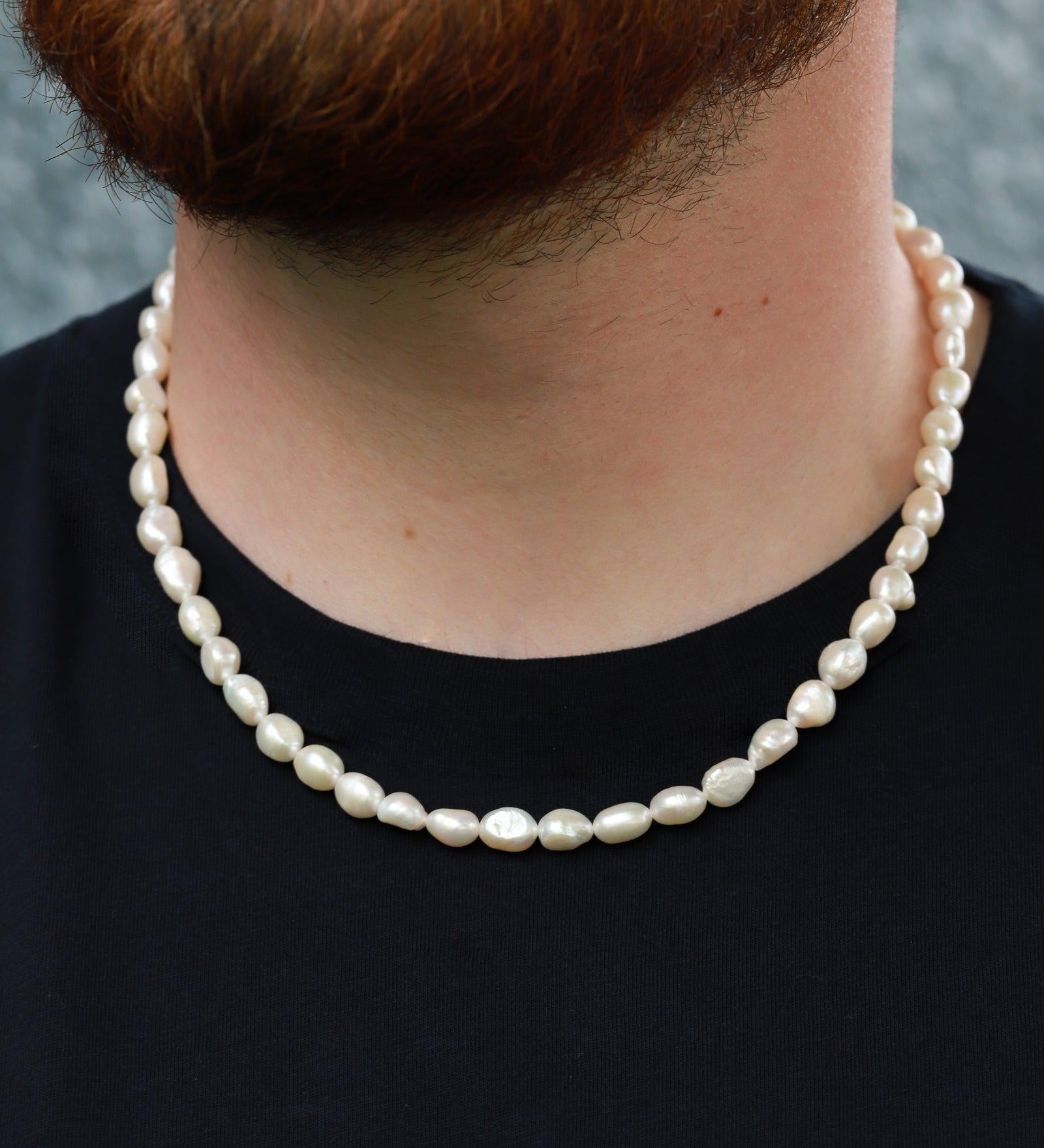 Finley & Wilder-Pearl Strand Necklace-Necklaces-Sterling Silver, Freshwater Pearl-Blue Ruby Jewellery-Vancouver Canada