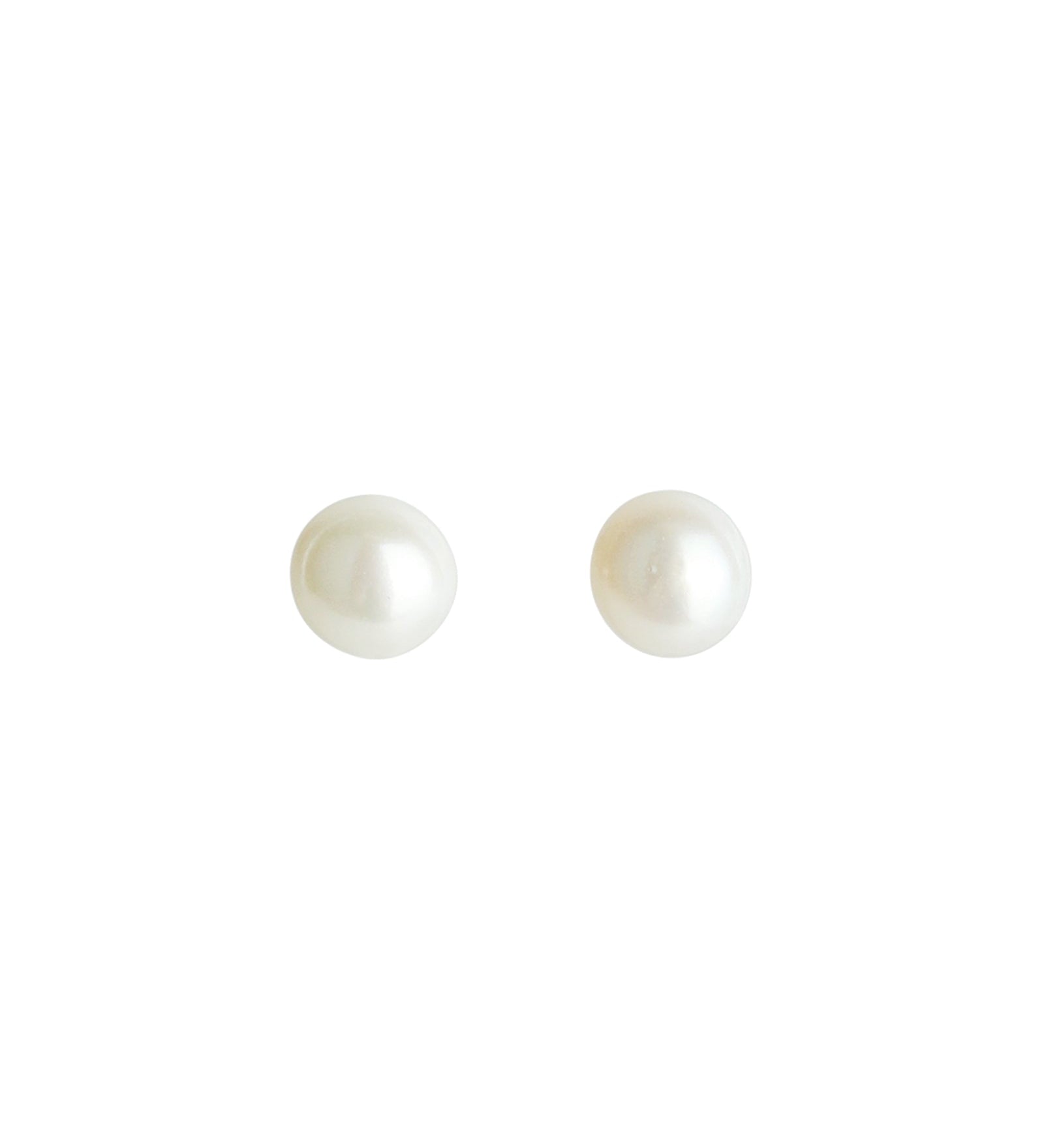 Poppy Rose-Pearl Studs I 4mm-Earrings-14k Gold-fill, Freshwater Pearl-Blue Ruby Jewellery-Vancouver Canada