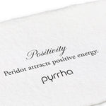 Pyrrha-Positivity Signature Attraction Charm-Necklaces-Sterling Silver, Peridot-Blue Ruby Jewellery-Vancouver Canada