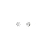 Tashi-Prong 7mm CZ Studs-Earrings-Sterling Silver, Cubic Zirconia-Blue Ruby Jewellery-Vancouver Canada