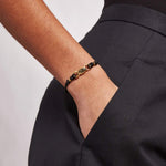 Chan Luu-Reina Single Wrap Bracelet-Bracelets-18k Gold Vermeil, Labradorite-Blue Ruby Jewellery-Vancouver Canada