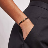 Chan Luu-Reina Single Wrap Bracelet-Bracelets-18k Gold Vermeil, Labradorite-Blue Ruby Jewellery-Vancouver Canada