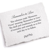 Pyrrha-Remember To Live Necklace-Necklaces-Blue Ruby Jewellery-Vancouver Canada