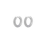 Luv AJ-Reversible Mini Amalfi Hoops-Earrings-Sterling Silver, Cubic Zirconia-Blue Ruby Jewellery-Vancouver Canada