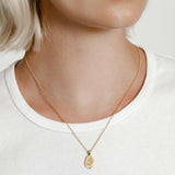 Wolf Circus-Rose Necklace-Necklaces-14k Gold-fill Gold Plated-Blue Ruby Jewellery-Vancouver Canada