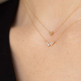 Adina Reyter-Scattered Diamond Necklace-Necklaces-14k Yellow Gold, Diamond-Blue Ruby Jewellery-Vancouver Canada