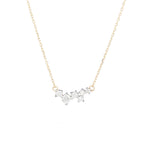 Adina Reyter-Scattered Diamond Necklace-Necklaces-14k Yellow Gold, Diamond-Blue Ruby Jewellery-Vancouver Canada