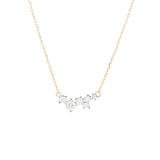 Adina Reyter-Scattered Diamond Necklace-Necklaces-14k Yellow Gold, Diamond-Blue Ruby Jewellery-Vancouver Canada