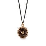 Pyrrha-Self Love Talisman-Necklaces-Bronze-Blue Ruby Jewellery-Vancouver Canada