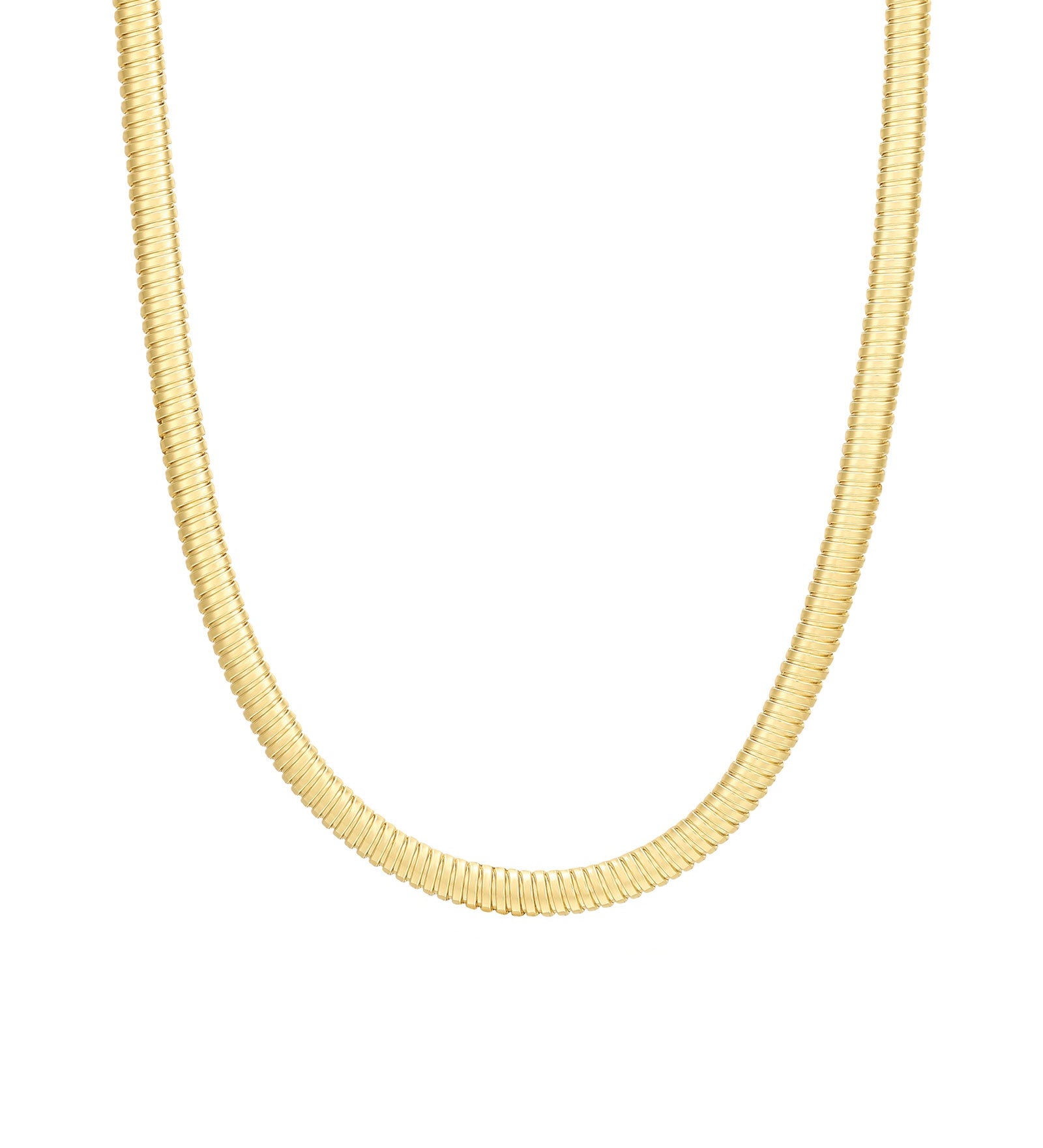 Luv AJ-Snake Chain Necklace-Necklaces-14k Gold Plated-Blue Ruby Jewellery-Vancouver Canada