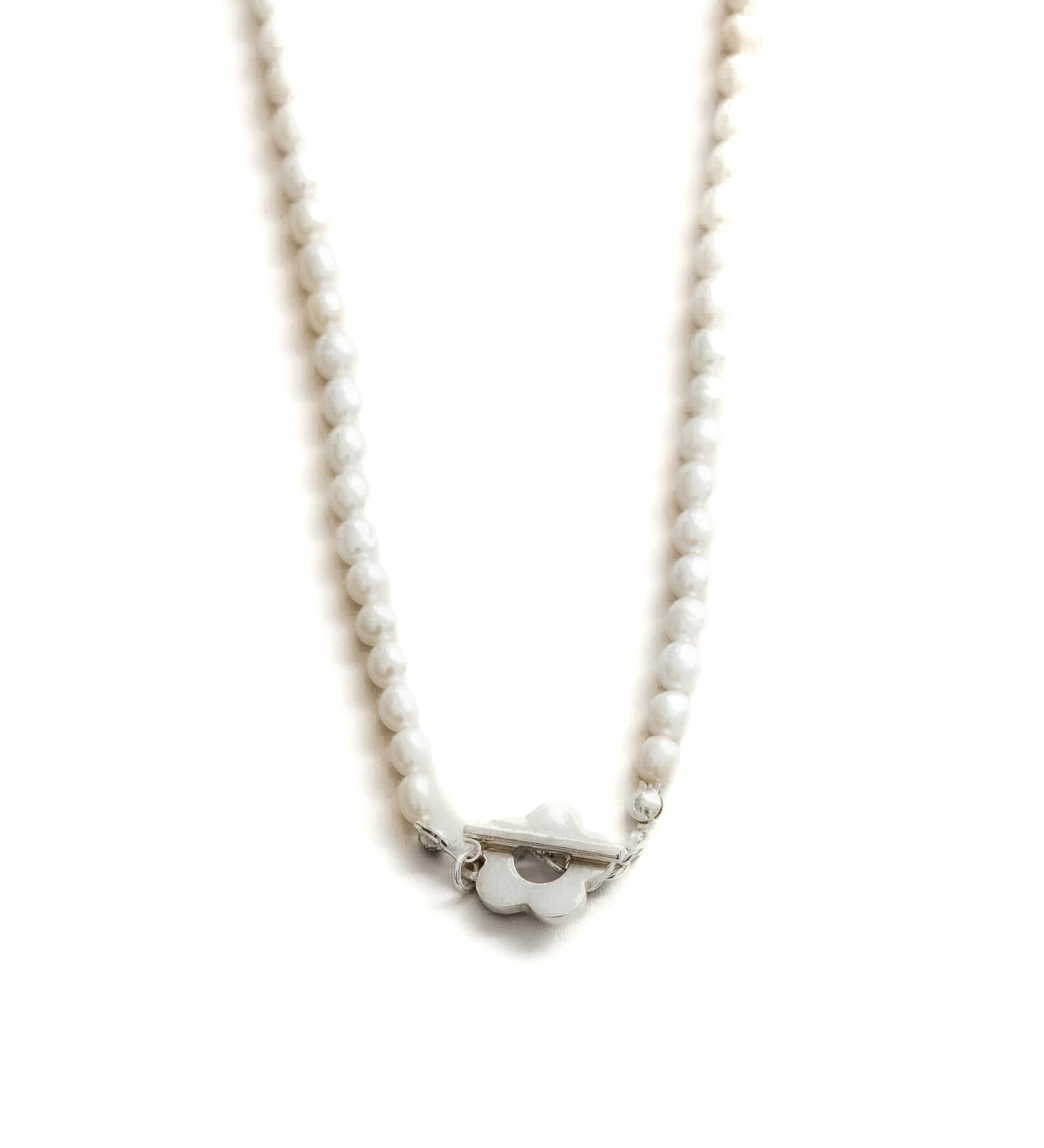 Wolf Circus-Sofia Pearl Necklace-Necklaces-Sterling Silver, Freshwater Pearl-Blue Ruby Jewellery-Vancouver Canada