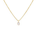 Leah Alexandra-Sofia Slice Necklace-Necklaces-14k Gold Vermeil, Moonstone-Blue Ruby Jewellery-Vancouver Canada