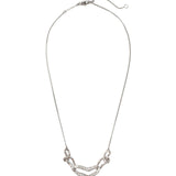 Alexis Bittar-Solanales Small Link Necklace-Necklaces-Rhodium Plated Brass, Crystal-Blue Ruby Jewellery-Vancouver Canada