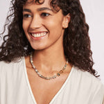 Chan Luu-Solstice Necklace-Necklaces-18k Gold Vermeil, Aquamarine-Blue Ruby Jewellery-Vancouver Canada