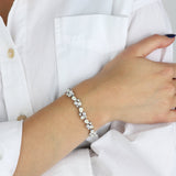 Olive & Piper-Special Edition* Nigella Bracelet-Bracelets-Silver-Tone, Crystal-Blue Ruby Jewellery-Vancouver Canada