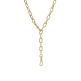 Zoe Chicco-Square Oval Chain Necklace | XL-Necklaces-14k Yellow Gold-Blue Ruby Jewellery-Vancouver Canada