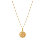 Leah Alexandra-St Christopher Necklace-Necklaces-14k Gold Vermeil, 14k Gold-fill-Blue Ruby Jewellery-Vancouver Canada