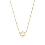 Quiet Icon-Star of David Necklace-Necklaces-14k Gold Vermeil-Blue Ruby Jewellery-Vancouver Canada