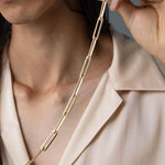 Jenny Bird-Stevie Chain Necklace-Necklaces-14k Gold Plated-Blue Ruby Jewellery-Vancouver Canada