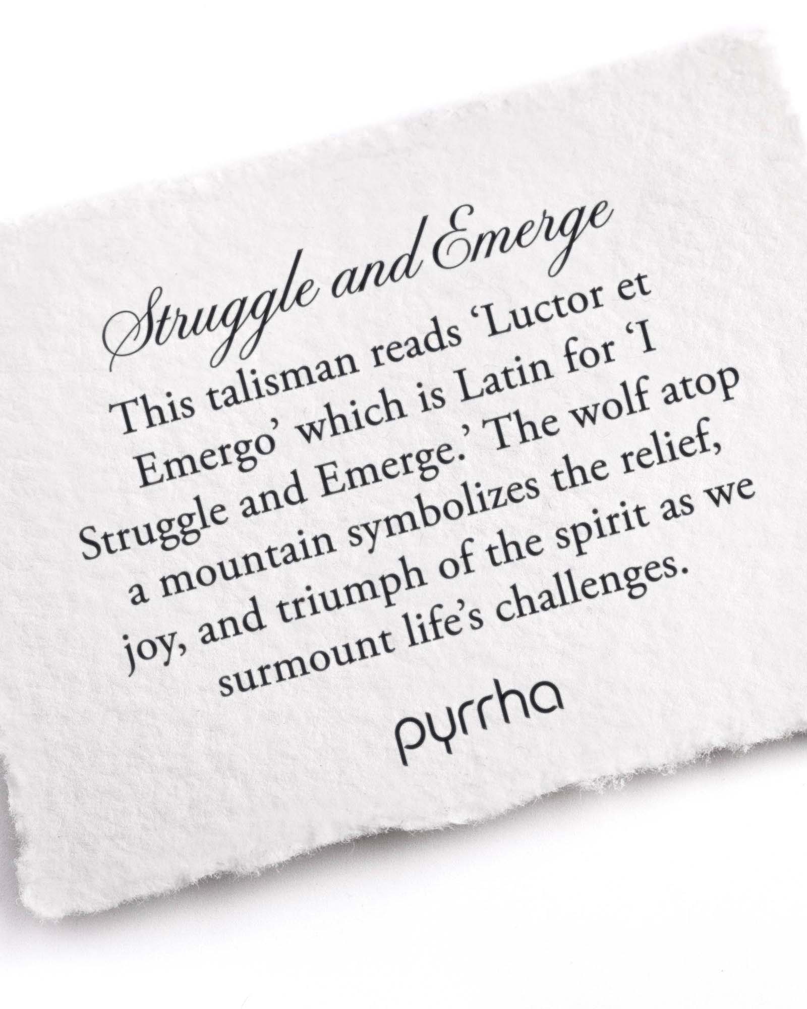 Pyrrha-Struggle and Emerge Necklace-Necklaces-Blue Ruby Jewellery-Vancouver Canada