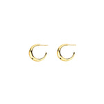 Tashi-Tapered Hoops I 22mm-Earrings-14k Gold Vermeil-Blue Ruby Jewellery-Vancouver Canada