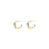 Tashi-Tapered Hoops I 22mm-Earrings-14k Gold Vermeil-Blue Ruby Jewellery-Vancouver Canada