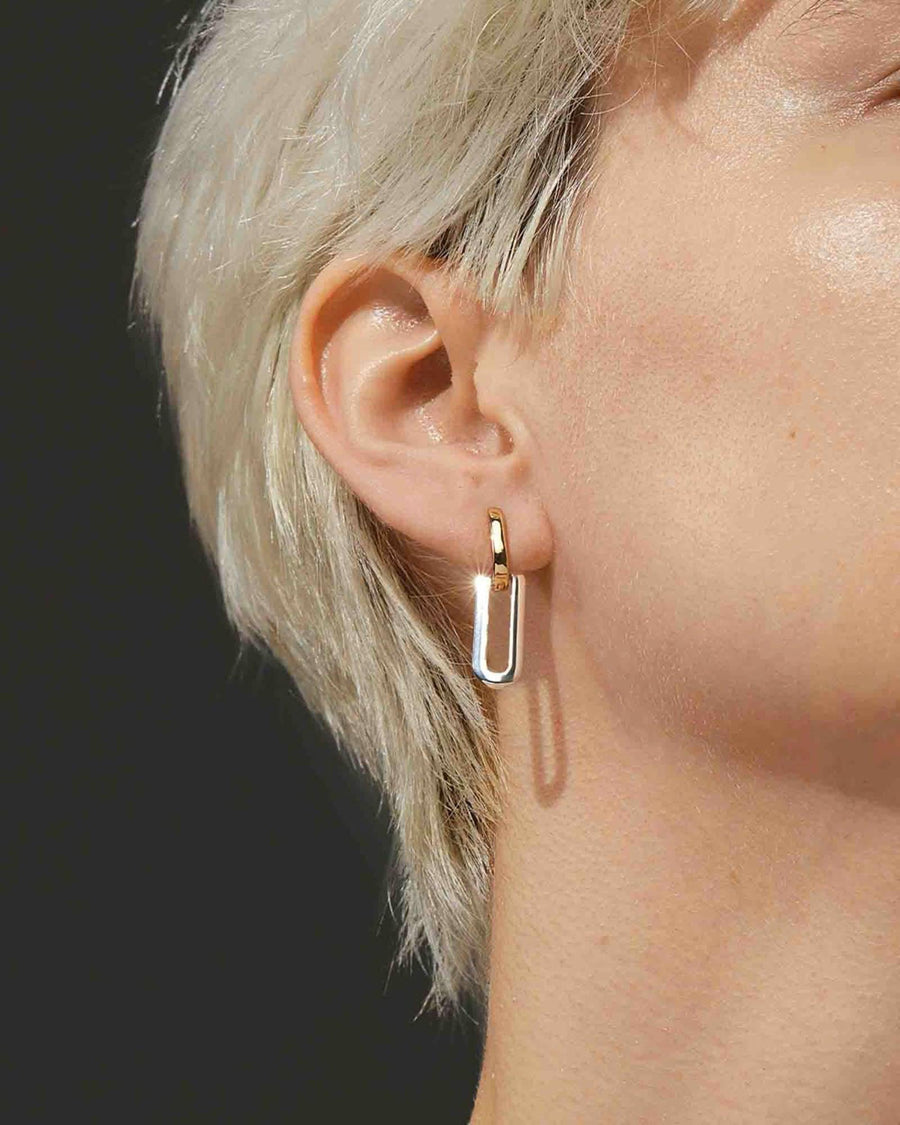 Jenny Bird Teeni Detachable Link Earrings 14k Gold Plated, Silver Plated | Blue Ruby Jewellery, Canada