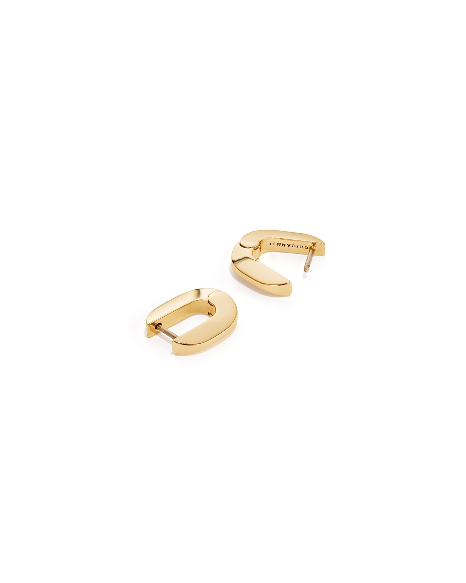 Jenny Bird-Teeni Toni Huggie Earrings-Earrings-14k Gold Plated-Blue Ruby Jewellery-Vancouver Canada