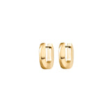 Jenny Bird-Teeni Toni Huggie Earrings-Earrings-14k Gold Plated-Blue Ruby Jewellery-Vancouver Canada