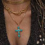 Luv AJ-The Dries Chain Necklace-Necklaces-18k Gold Plated-Blue Ruby Jewellery-Vancouver Canada