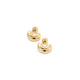 Jenny Bird-Tome Hoops - Small-Earrings-14k Gold Plated-Blue Ruby Jewellery-Vancouver Canada