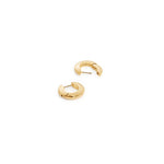 Jenny Bird-Toni Hinged Hoop Earrings I Small-Earrings-14k Gold Plated-Blue Ruby Jewellery-Vancouver Canada