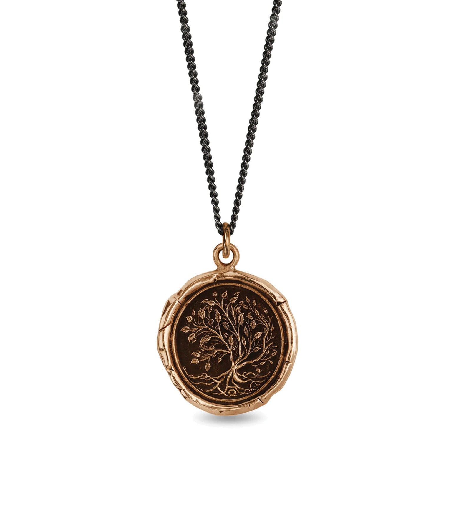 Pyrrha-Tree of Life Talisman-Necklaces-Bronze-Blue Ruby Jewellery-Vancouver Canada