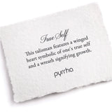 Pyrrha-True Self Talisman-Necklaces-Oxidized Sterling Silver, 14k Yellow Gold-Blue Ruby Jewellery-Vancouver Canada