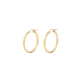 1948-Tube Hoops-Earrings-14k Gold Filled-27mm-Blue Ruby Jewellery-Vancouver Canada