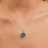 Pyrrha-You Live In My Heart 14k Signature Talisman-Necklaces-14k Yellow Gold-Blue Ruby Jewellery-Vancouver Canada