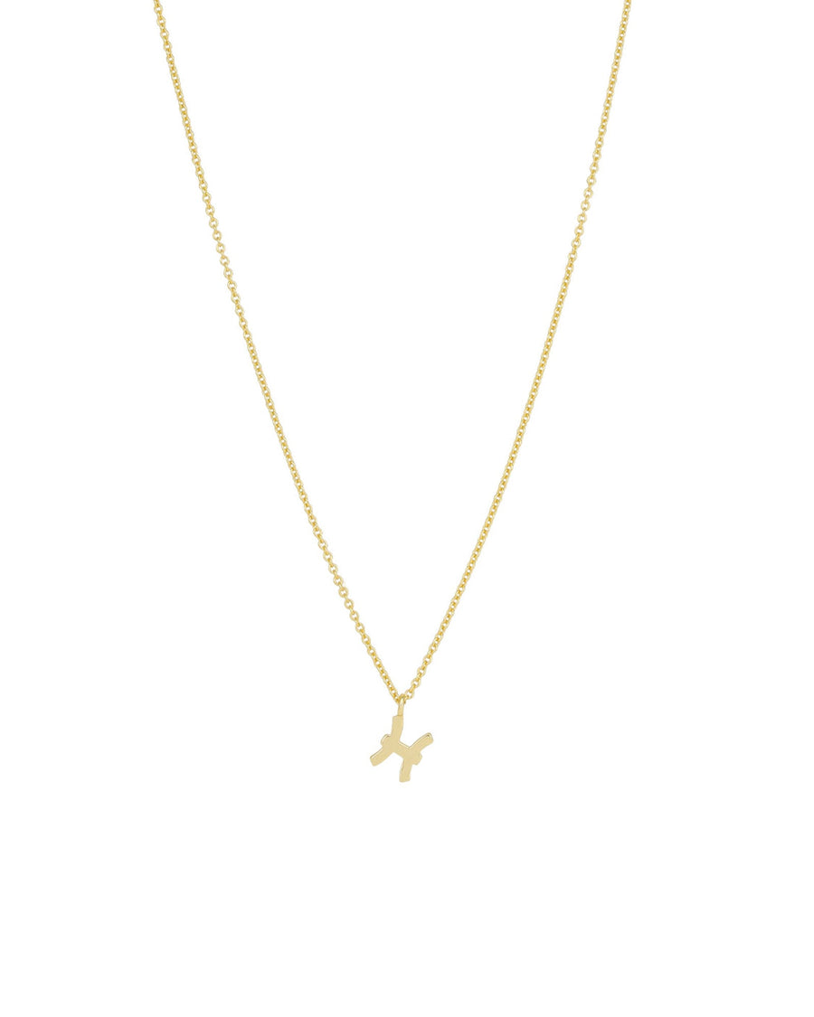 14k Solid Gold Pisces Necklace, Solid Gold Zodiac Sign Necklace, Horoscope  | eBay